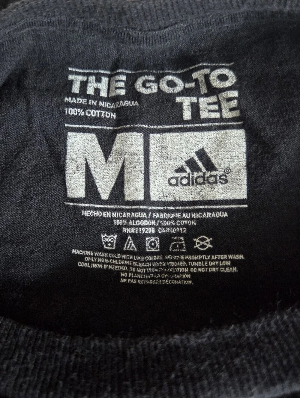 🔥4/$20 Adidas UofL Cardinals T-Shirt Mens Medium Black Short Sleeve *LIGHT WEAR